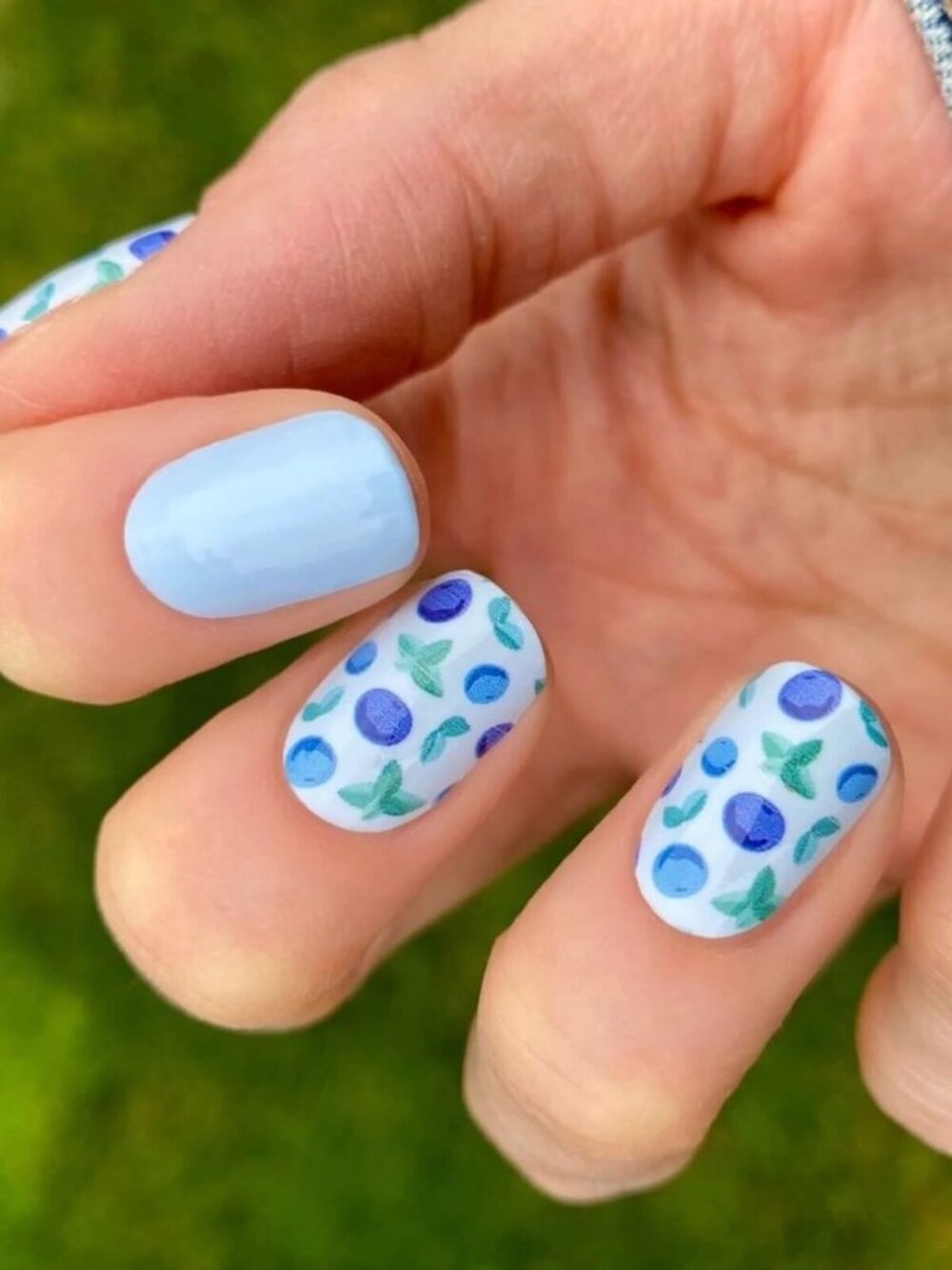 Berry Sweet Color Street Nail Polish Strips Retired Blueberry Blue Polish